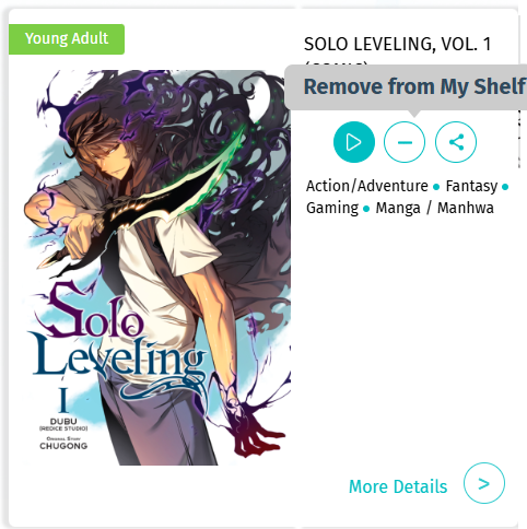 Remove from My Shelf on Comics Plus
